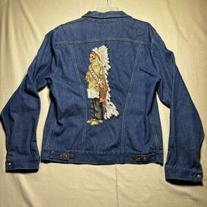 Vintage‎ 70's Wrangler No Fault Sanforized Denim Blue Jean Jacket Mens 44 Long
